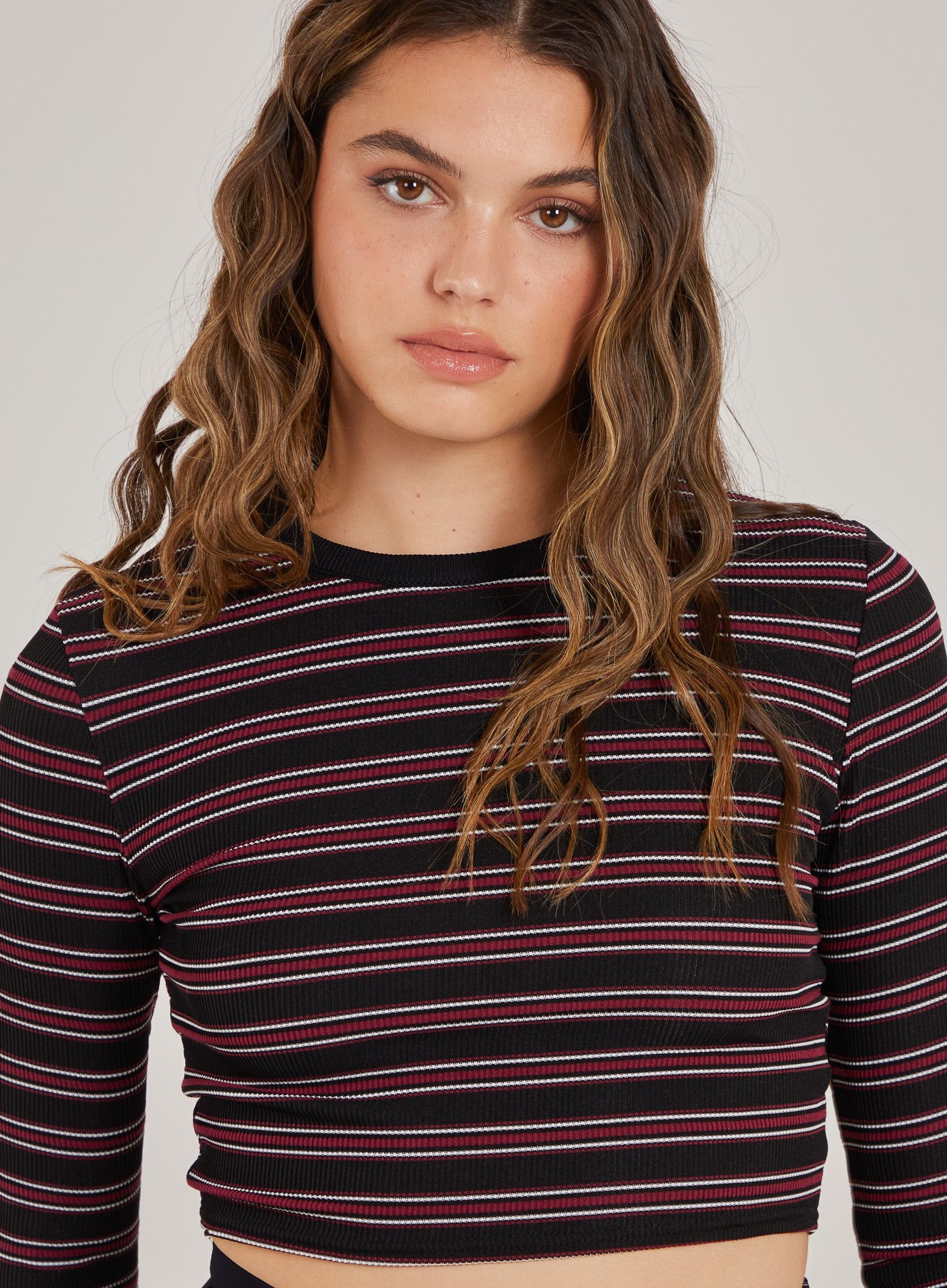 Striped Long Sleeve Top view 3
