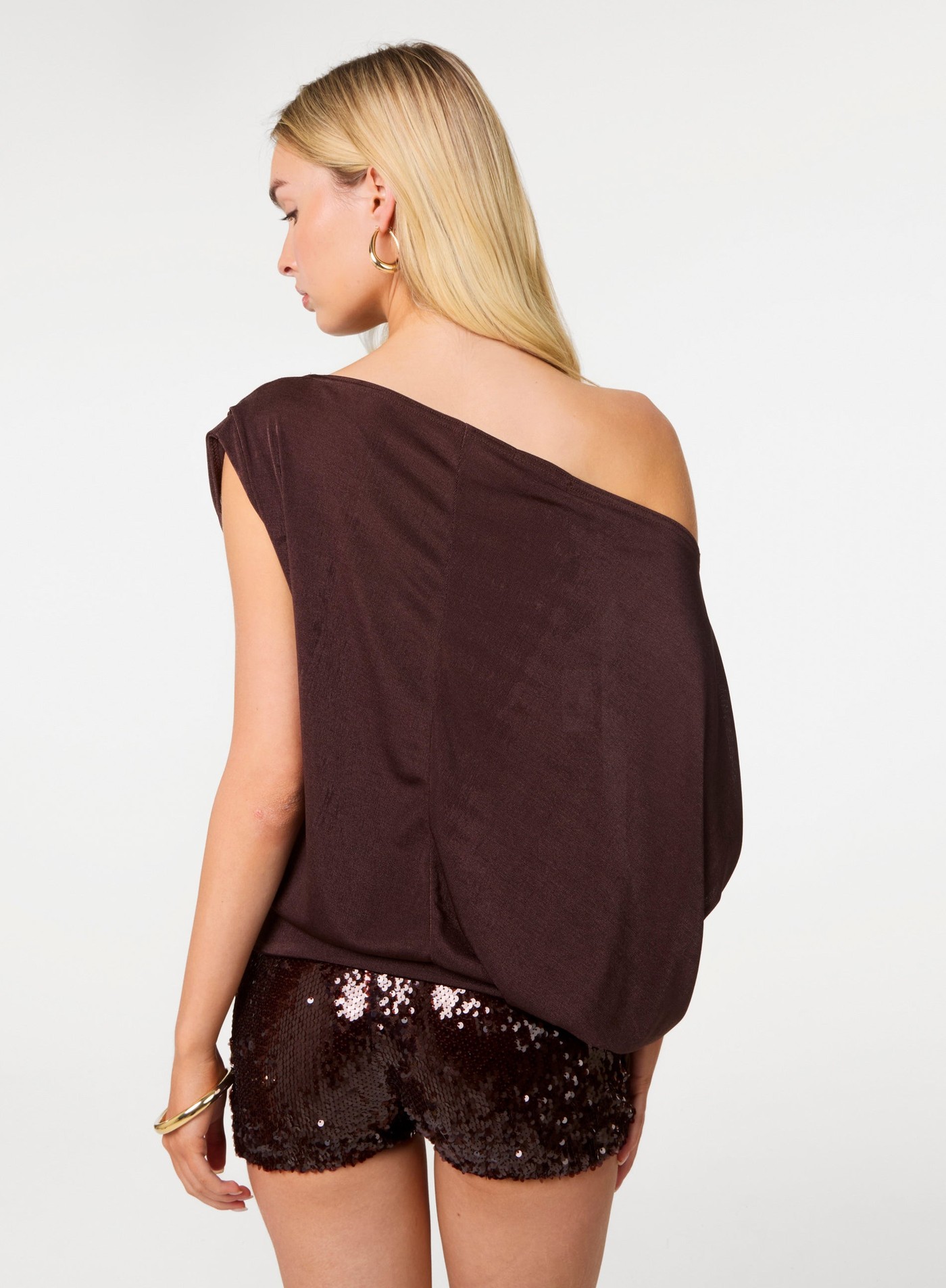 Off Shoulder Slinky Band Top view 4