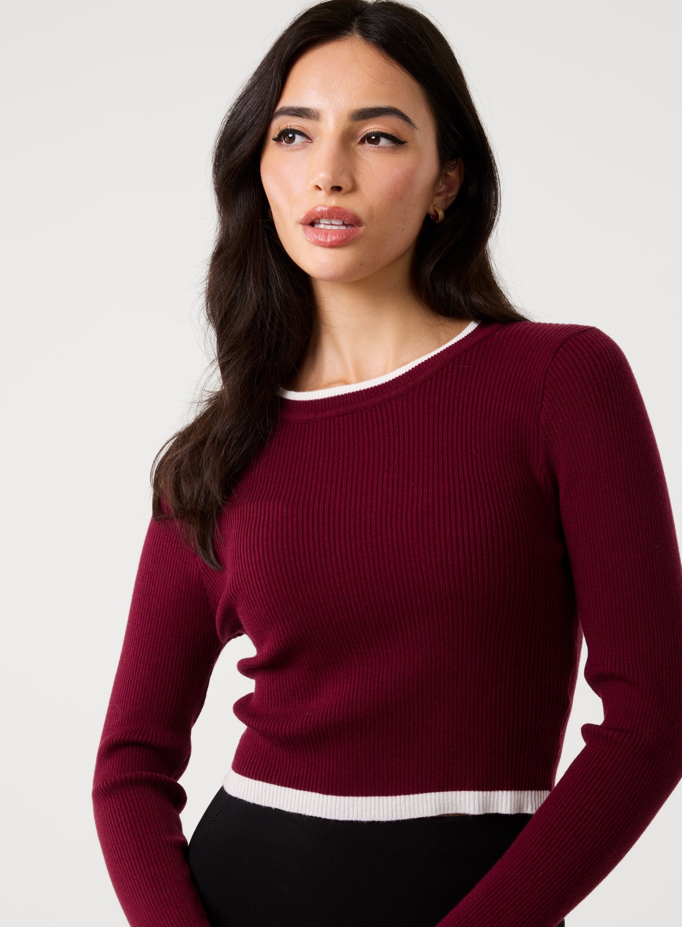 Contrast Knitted Jumper view 3