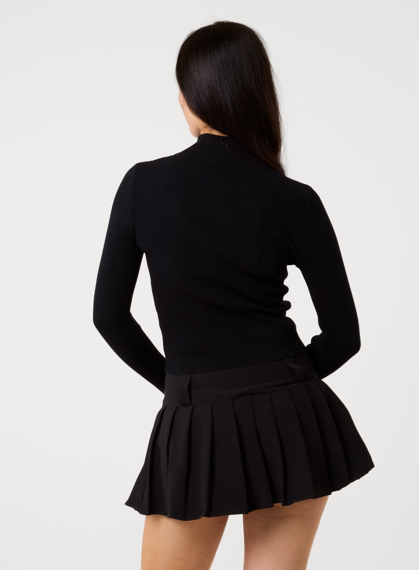 Cherry Stripe Half Zip Up Jumper view 4