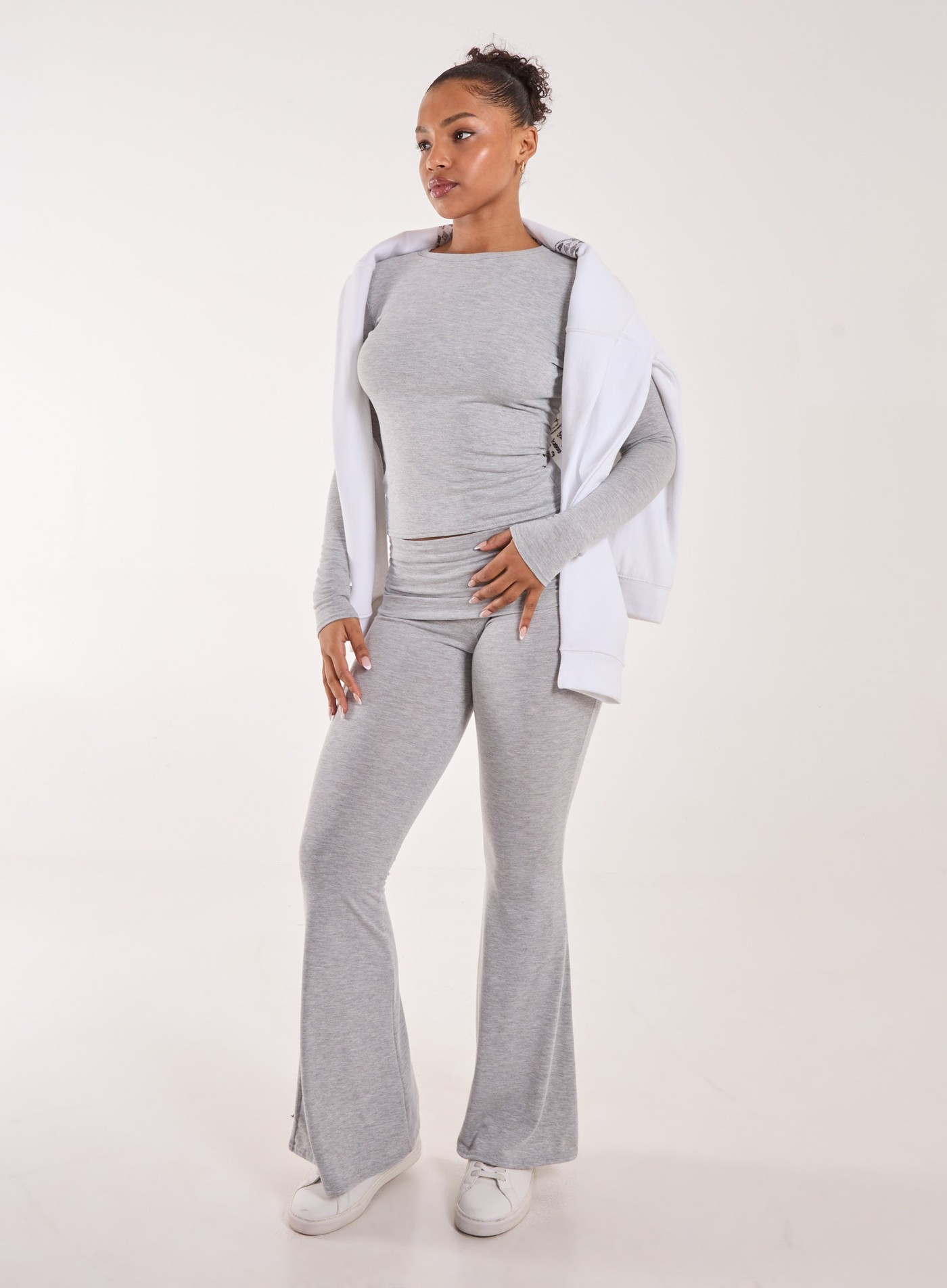 Fold Over Waist Lounge Flares