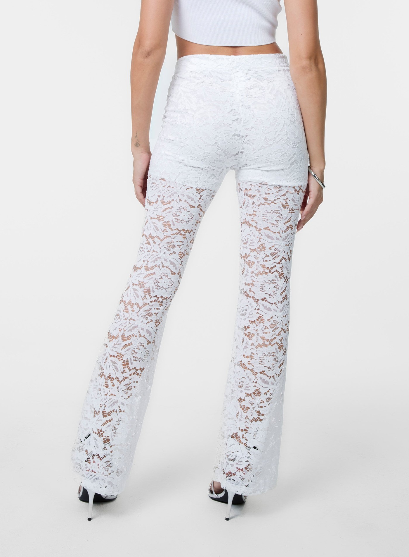 Lace Flared Trousers view 4